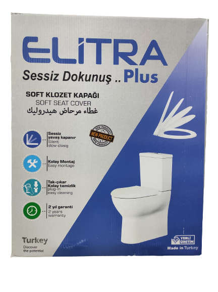 Eli̇tra Amorti̇sörlü Yavaş Kapanır Klozet Kapağı Plus 