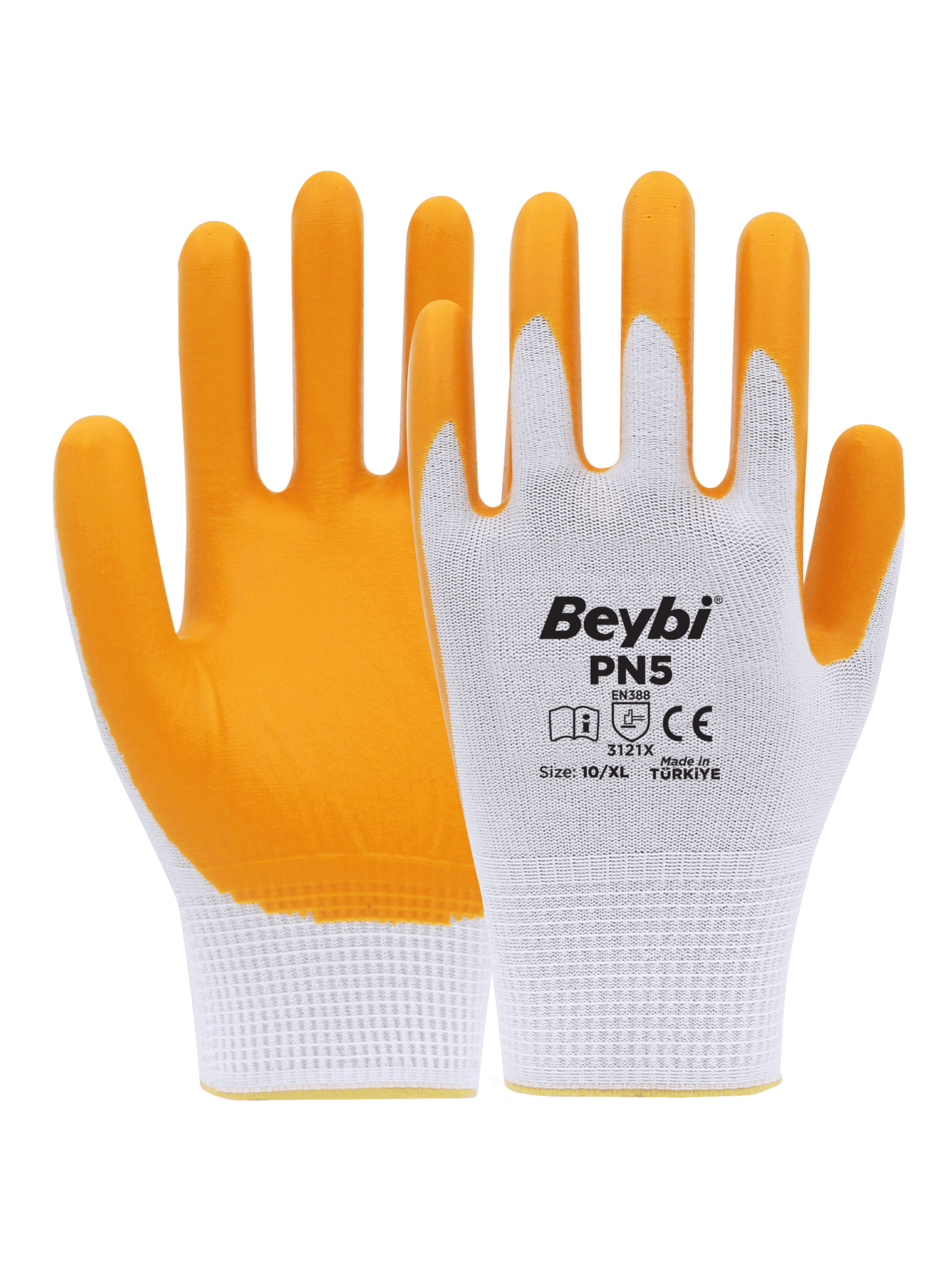 Beybi̇ Pn5 Ni̇tri̇l Kapli Polyester İş Eldi̇veni 
