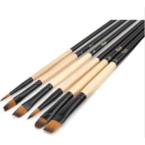 Ri̇ch Akri̇li̇k ve Yağlı Boya Fırçası 6’lı Set - Set 3