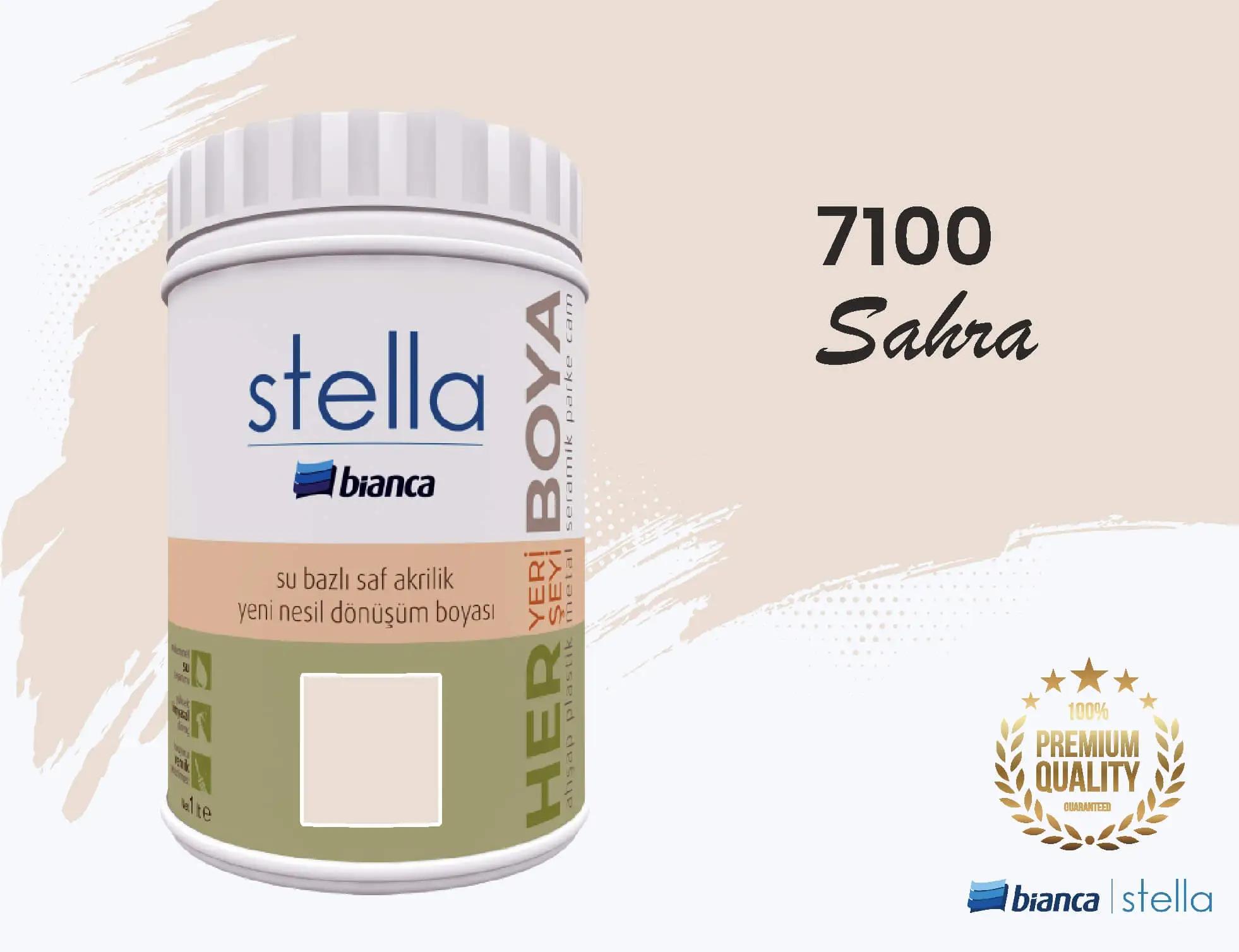 Bi̇anca Stella Su Bazlı Saf Akri̇li̇k Boya 1 Li̇tre Sahra 