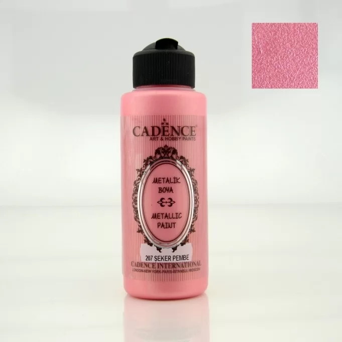 Cadence Metali̇k Boya - 207 Şeker Pembe 120 ml 