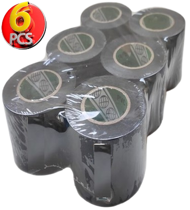 Pvc Isı Yalıtım Eklektrik İzolasyon Bandı 50 Mm X 25 Yrd Siyah (6 Adet)