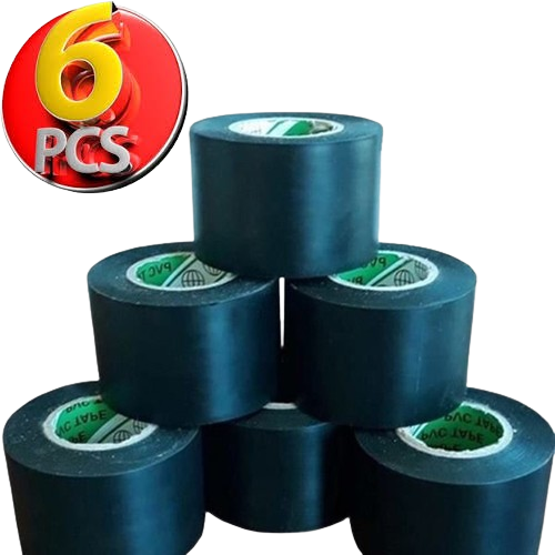 Pvc Isı Yalıtım Eklektrik İzolasyon Bandı 50 Mm X 25 Yrd Siyah (6 Adet)