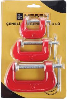 Meşem Tools Çeneli̇ Mengene Seti̇ 3 Parça