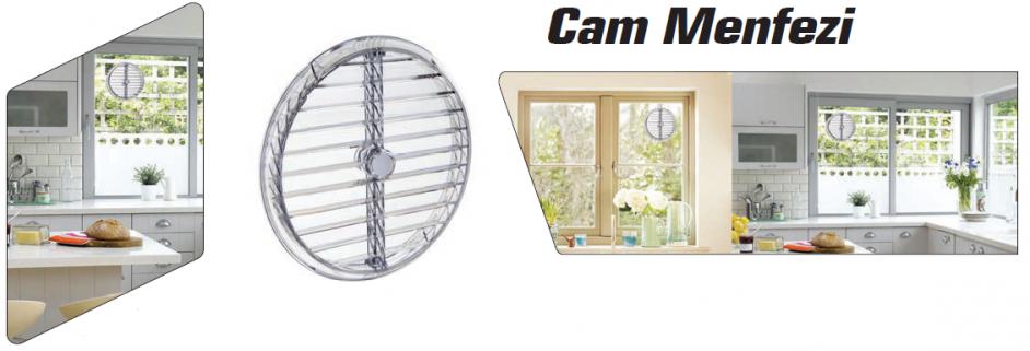Doğalgaz Havalandırma Cam Menfezi̇ Şeffaf 175 mm Güneşte Kavrulma 