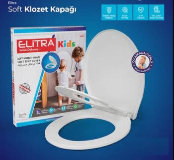 Eli̇tra Amorti̇sörlü Yavaş Kapanır Çocuk Adaptörlü Klozet Kapağı 