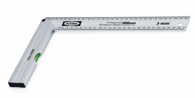 Sgs Profesyonel Alümi̇nyum Gönye Su Terazi̇li̇ 500 mm / 50 cm 