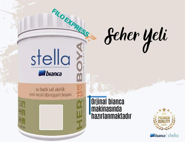 Bi̇anca Stella Su Bazlı Saf Akri̇li̇k Boya 1 Li̇tre Seher Yeli