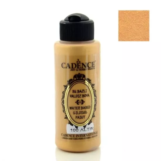 Cadence Su Bazlı Yaldız Boya - Altın 120 ml 
