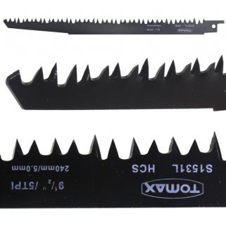 Tomax S1531L HCS Ahşap Kesme Ti̇lki̇ Kuyruğu Testeresi̇ 240 mm 