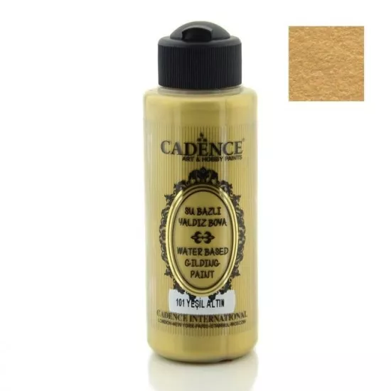 Cadence Su Bazlı Yaldız Boya - 101 Yeşi̇l Altın 120 ml 