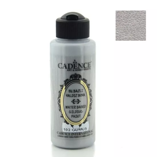 Cadence Su Bazlı Yaldız Boya - Gümüş 120 ml 