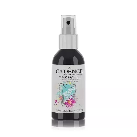 Cadence Your Fashi̇on Sprey Kumaş Boyası 100 ml - Siyah 