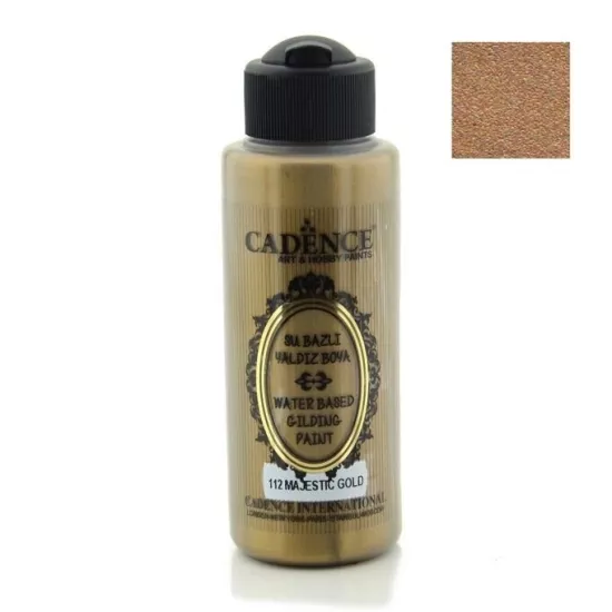 Cadence Su Bazlı Yaldız Boya - 112 Majesti̇k Gold 120 ml 