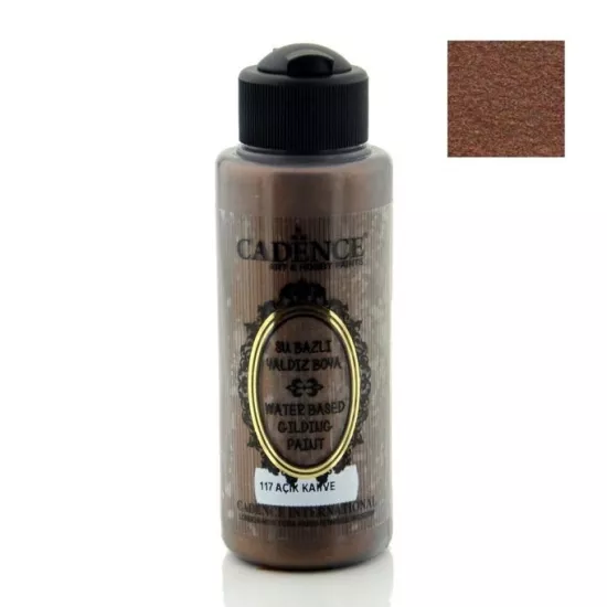 Cadence Su Bazlı Yaldız Boya - 117 Açık Kahve 120 ml 