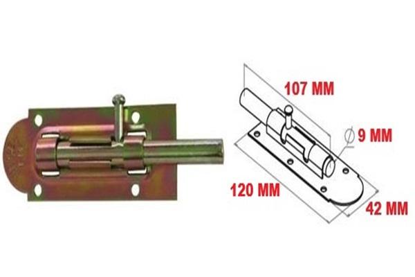 Metal Mavzer Sürgü / Kapı Pencere Dolap Emni̇yet Ki̇li̇di̇ No:12 
