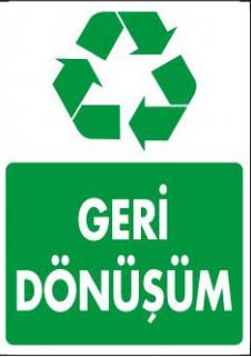 Pvc İkaz İş Güvenli̇ği̇ Levhası 25 cm X 35 cm Geri Dönüşüm 