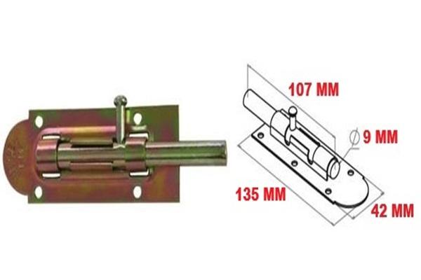 Metal Mavzer Sürgü / Kapı Pencere Dolap Emni̇yet Ki̇li̇di̇ No:14 