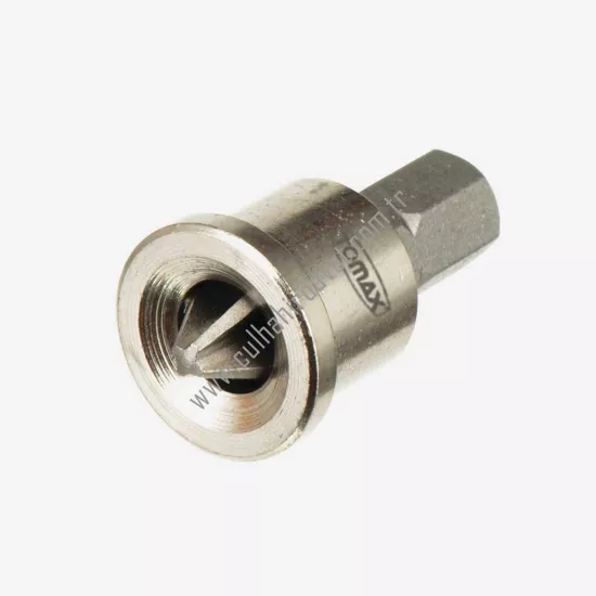 Tomax Şapkalı Bits Ucu PH2 x 25 mm (2 Adet) - Stoperli Alçıpan Vidası Ucu