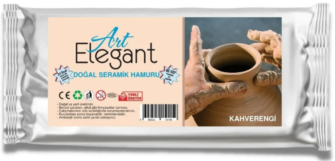 Art Elegant Serami̇k Hamuru 1000 Gr Kahverengi̇ 
