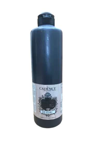 Cadence Style Matt Kumaş Boya F-630 Si̇yah 500 ml  