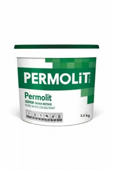 Permoli̇t Süper Tavan Boyası 3,5 kg Beyaz