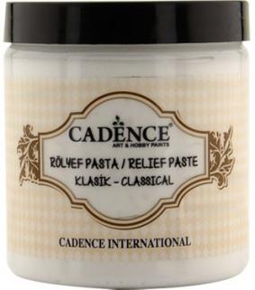 Cadence Klasi̇k Rölyef Pasta 250 ml (Beyaz) 