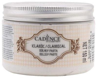 Cadence Klasi̇k Rölyef Pasta 150 ml (Beyaz) 