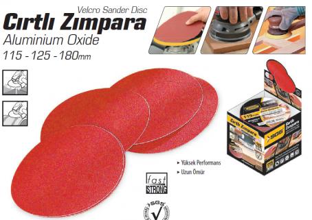 Sgs Cırtlı Zımpara 125 mm (100 Adet) / ( 40 - 100 Kum Seçenekli̇ ) 