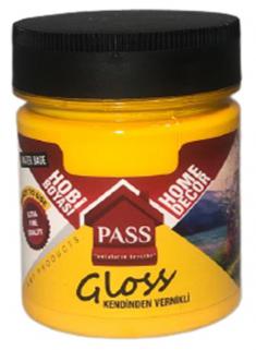 Pass Lack Hobi̇ Boyası Kendi̇nden Verni̇kli̇ 4009 Sarı 120 cc 