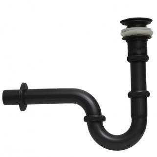 Si̇yah Lavabo Gider Si̇fonu Esli̇ Pop Up Özelli̇kli̇ -Lüx , %100 Pi̇ri̇nç 