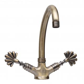Tavroz Anti̇k Kuğu Eviye Lavabo Bataryası (Lüx , %100 Pi̇ri̇nç) 