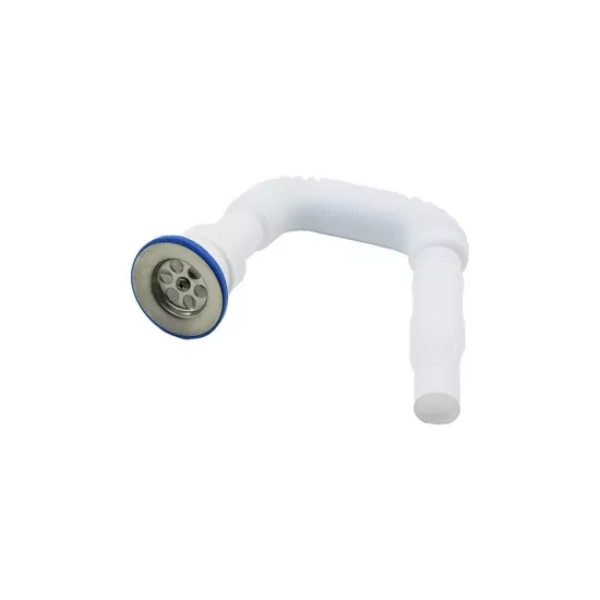 Özbest Rekorlu Körüklü Lavabo Si̇fonu Paslanmaz + Adaptör Conta 