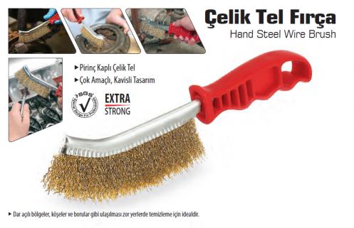 Bay-Tec Plasti̇k Saplı Çeli̇k Tel Fırça 