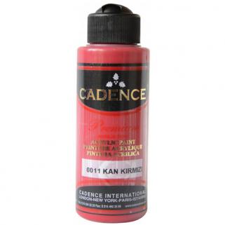 Cadence Premium Akri̇li̇k Boya - 0011 Kan Kırmızı 120 ml 