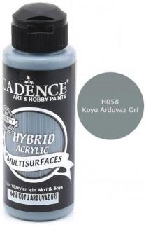 Cadence Multi̇surface Hybri̇d Akri̇li̇k Boya -Koyu Arduvaz Gri 120 ml 