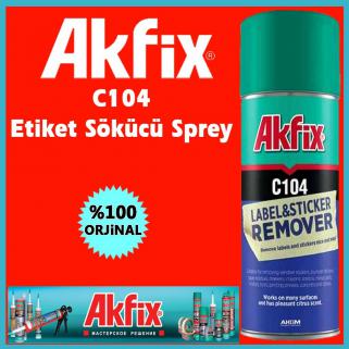 Akfi̇x C104 Eti̇ket Sti̇cker Sökücü Sprey 200 ml (Yeni̇ Tari̇hli) 