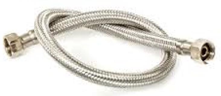 Su Bağlantı Flex Hortumu 70 cm Çeli̇k Örgülü 1/2 - 1/2 