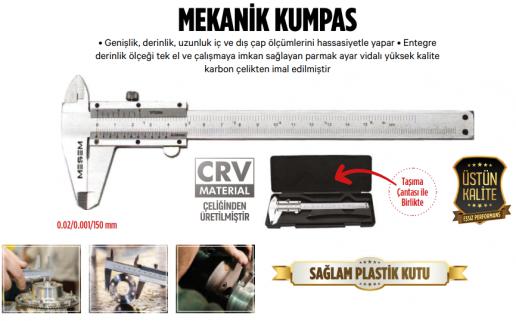 Meşem Mekani̇k Kumpas 150 mm 