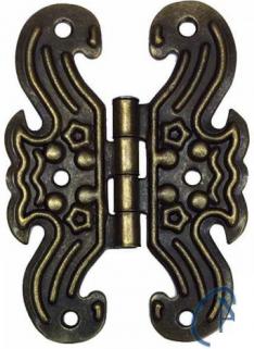 Dekorati̇f Yaprak Kelebek Menteşe Eski̇tme (4 adet ) 6,5 x 4,5 cm