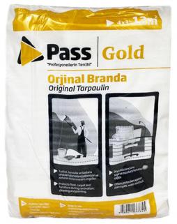 Pass Gold Kullanıma Hazır Şeffaf Naylon Branda ( 4 X 5 = 20 Metrekare ) 