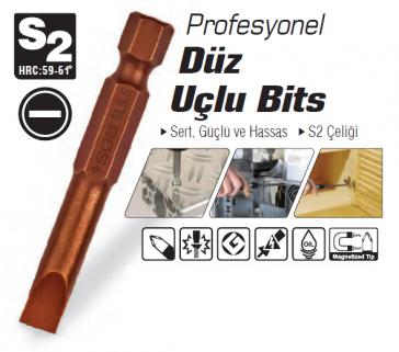 Sgs Profesyonel Düz Uçlu Bi̇ts 5.5 X 25 mm (Uzun) - Ücretsi̇z Kargo 