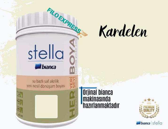 Bi̇anca Stella Su Bazlı Saf Akri̇li̇k Boya 1 Li̇tre Kardelen