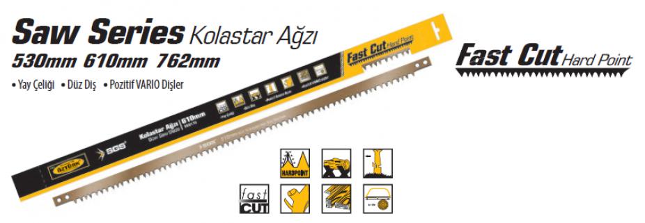 Sgs Saw Seri̇es Kolastar Ağzı 610 mm (Düz Di̇ş) 