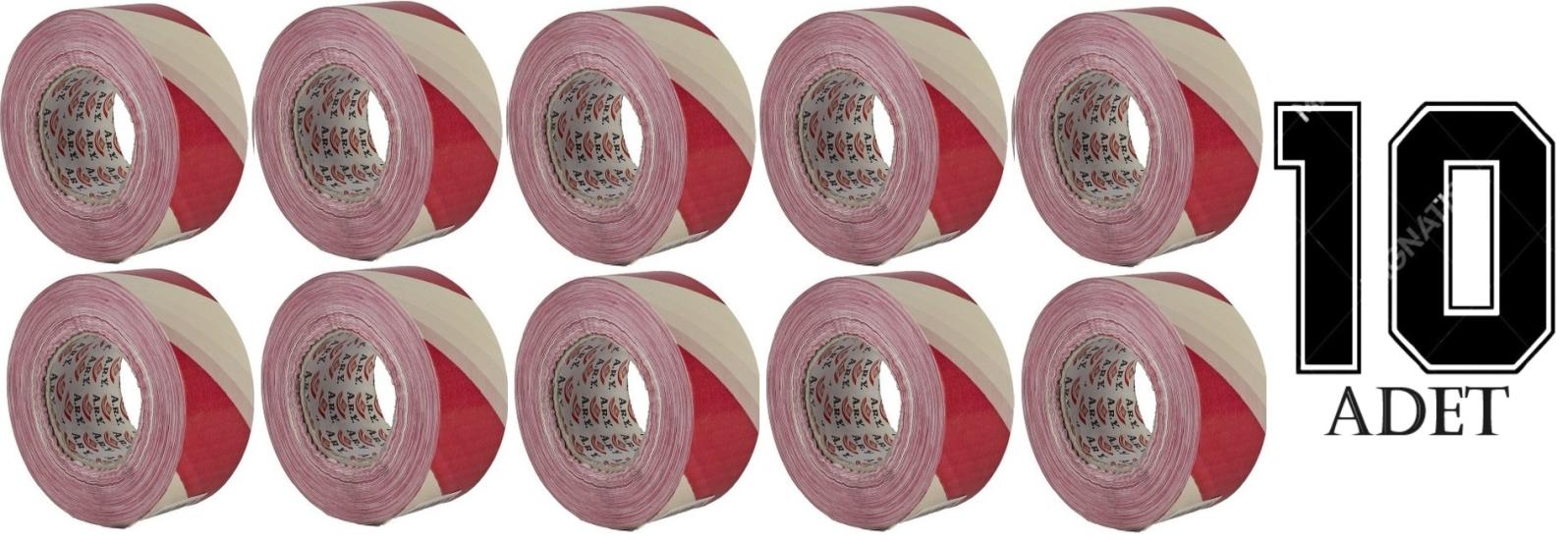 A.R.Y. Emni̇yet Uyarı İkaz Şeri̇t Bandı 6 Cm X 180 Metre (10 Adet) 