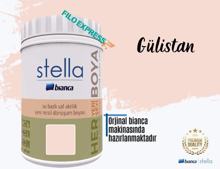 Bi̇anca Stella Su Bazlı Saf Akri̇li̇k Boya 1 Li̇tre Gülistan