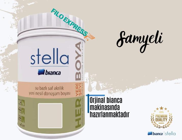 Bi̇anca Stella Su Bazlı Saf Akri̇li̇k Boya 1 Li̇tre Samyeli
