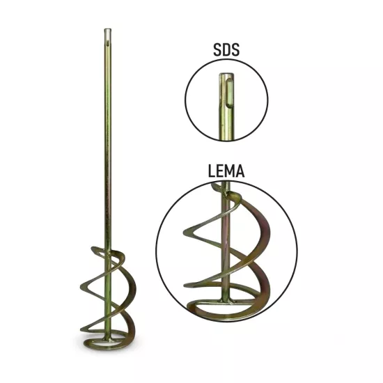 SDS Lema Boya Karıştırma Aparat Ucu Boya Karıştırıcı 100 mm