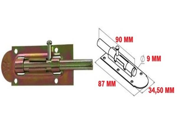 Metal Mavzer Sürgü / Kapı Pencere Dolap Emni̇yet Ki̇li̇di̇ No:6 