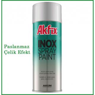 Akfi̇x Inox Metal Paslanmaz Çeli̇k Efektli̇ Sprey Boya 400 ml 